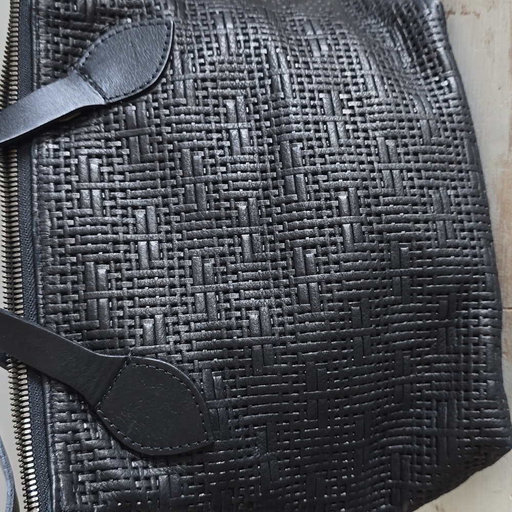 Parker Thach Small Charlie In Leather Black Basketweave - Picture 8 of 15